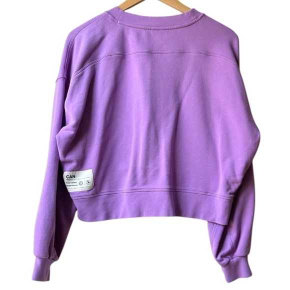 Lululemon Team Canada Perfectly Oversized Cropped Crew Neck Sweatshirt Sz 8 - Picture 8 of 14
